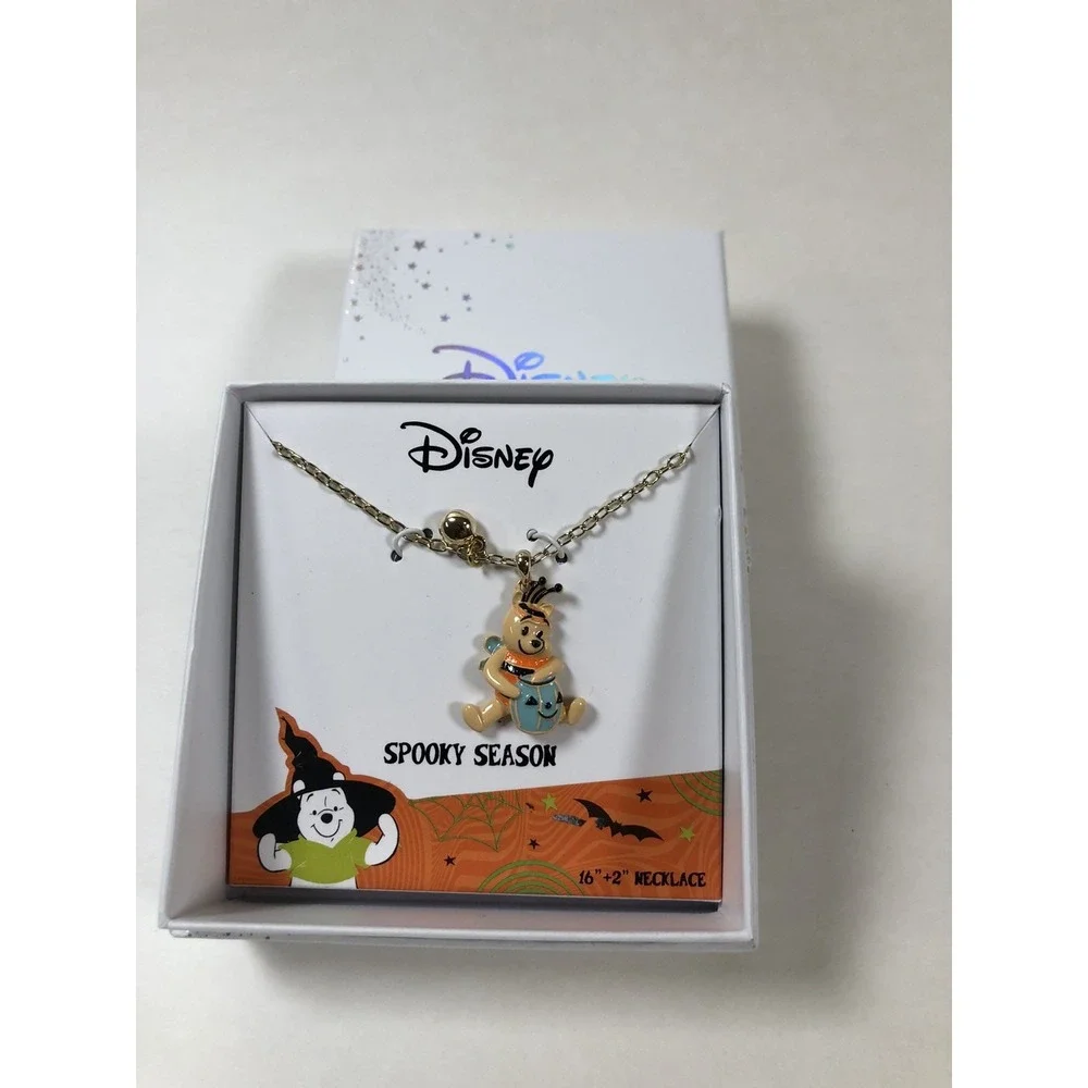 NEW Winnie the Pooh Hunny Bee Halloween Charm‎ Necklace Trick Treat